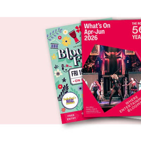 3 pages of the new brochure fanned out.