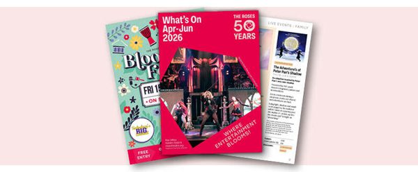 3 pages of the new brochure fanned out.