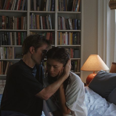 Robert comforting Zendaya.