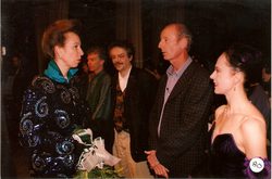 Princess Anne greeting people