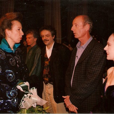 Princess Anne greeting people