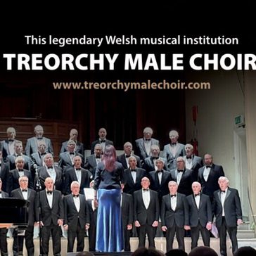 Treorchy Male Choir singing together.