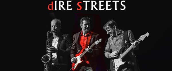 Three men playing instruments.